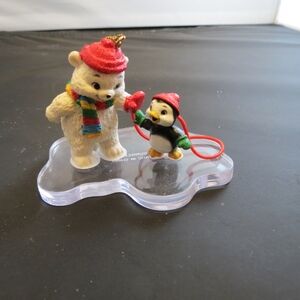 Current, Inc Bear and Penguin On Ice Holiday Ornament